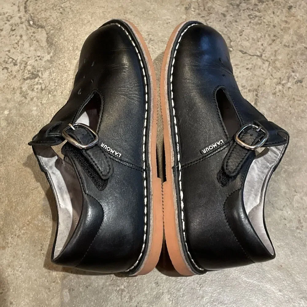 Mary Jane black leather